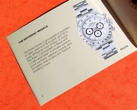 rolex daytona booklets|Cosmograph Daytona Brochure .